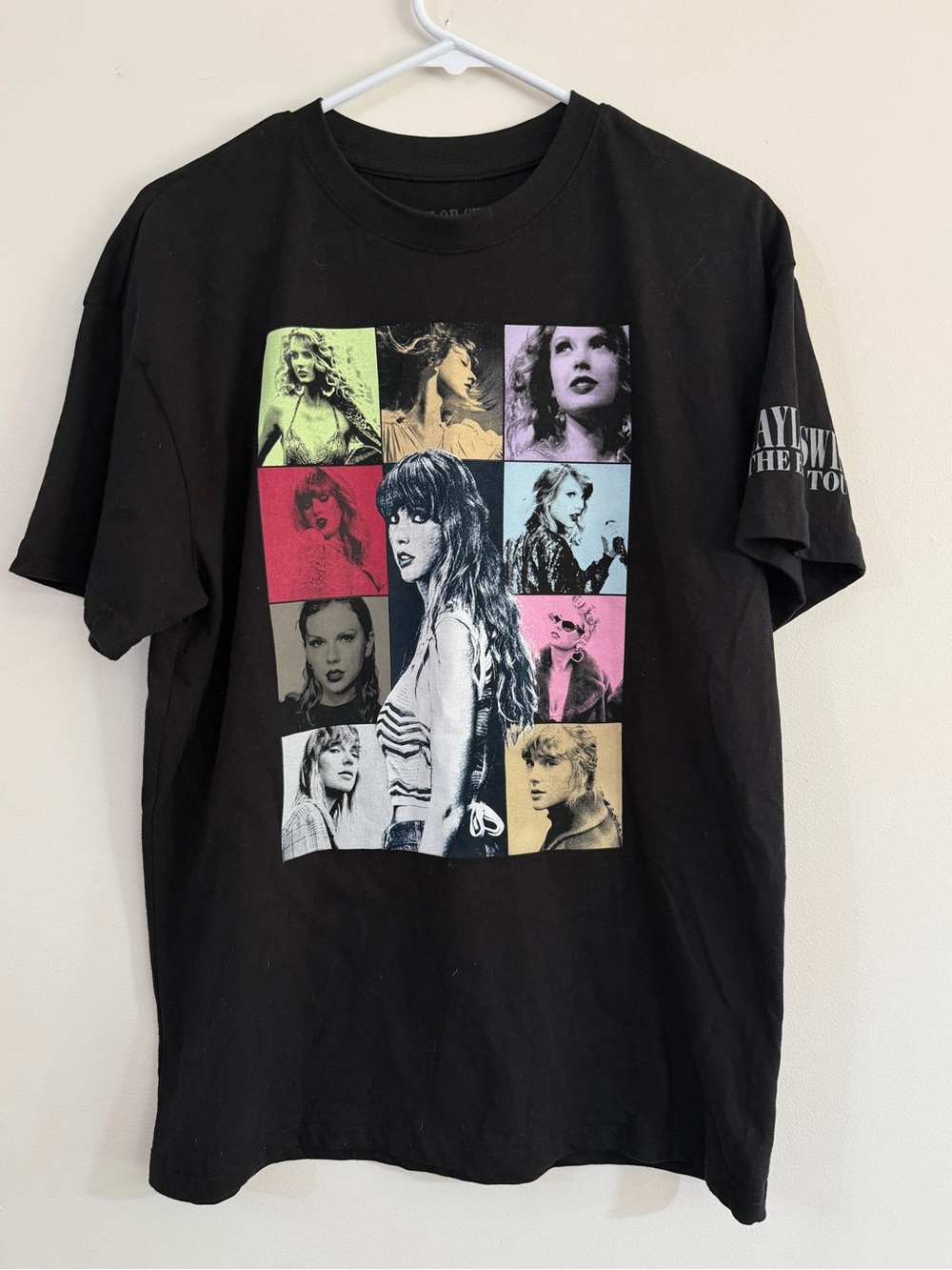 Taylor Swift Small The Eras Tour Black US Tour Dates T-Shirt Official